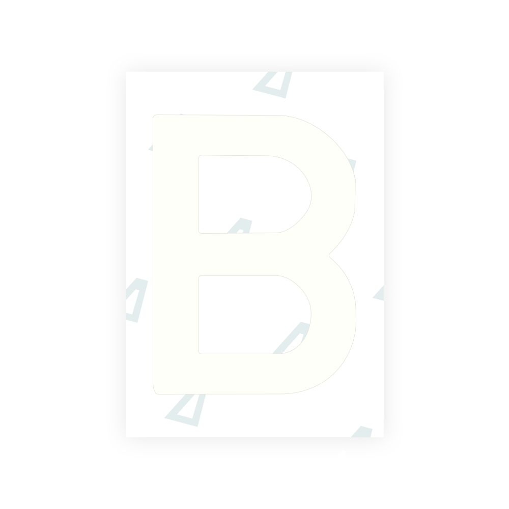 Alite Nanofilm for Estonia number plates - Symbol "B"