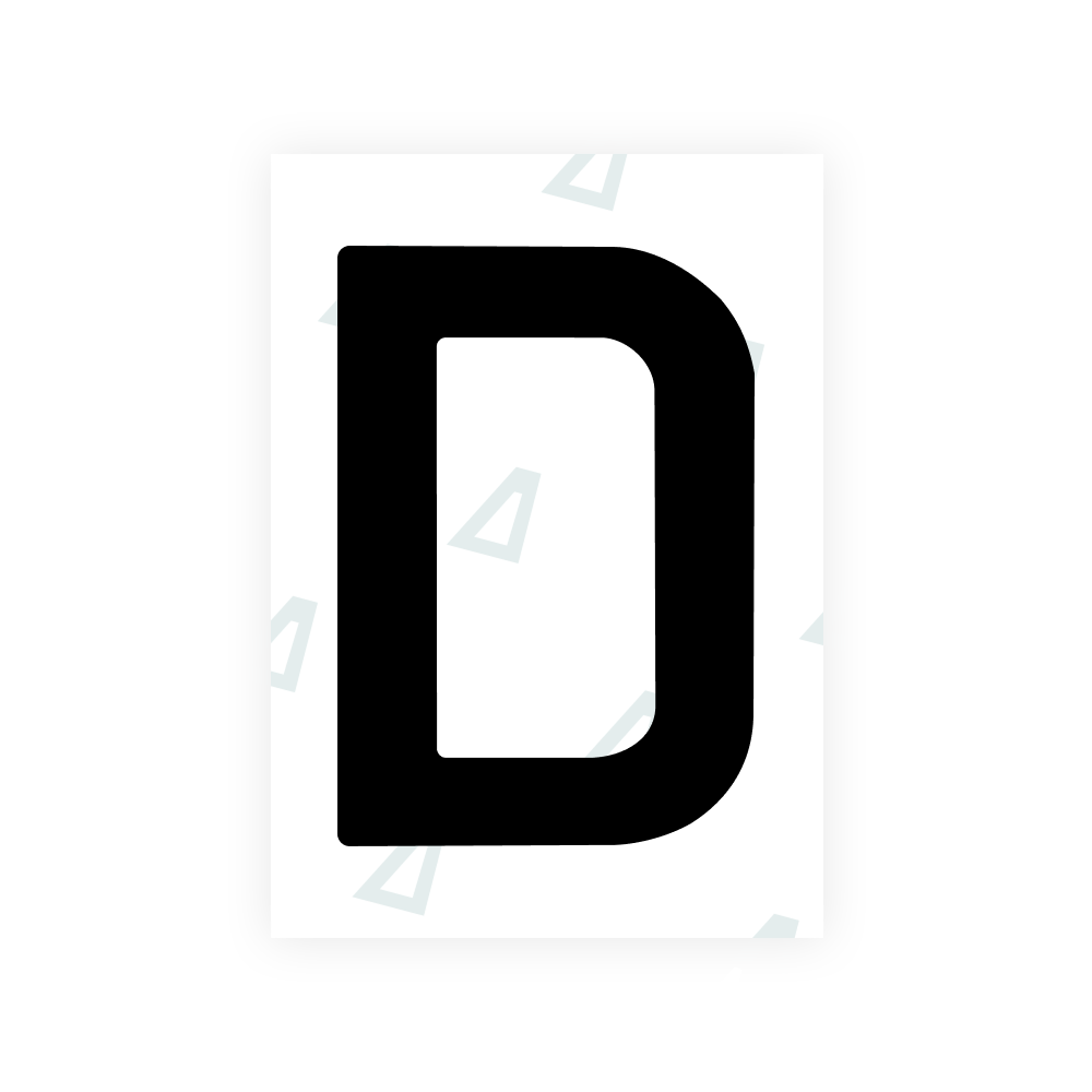Alite Nanofilm for Estonia number plates - Symbol "D"