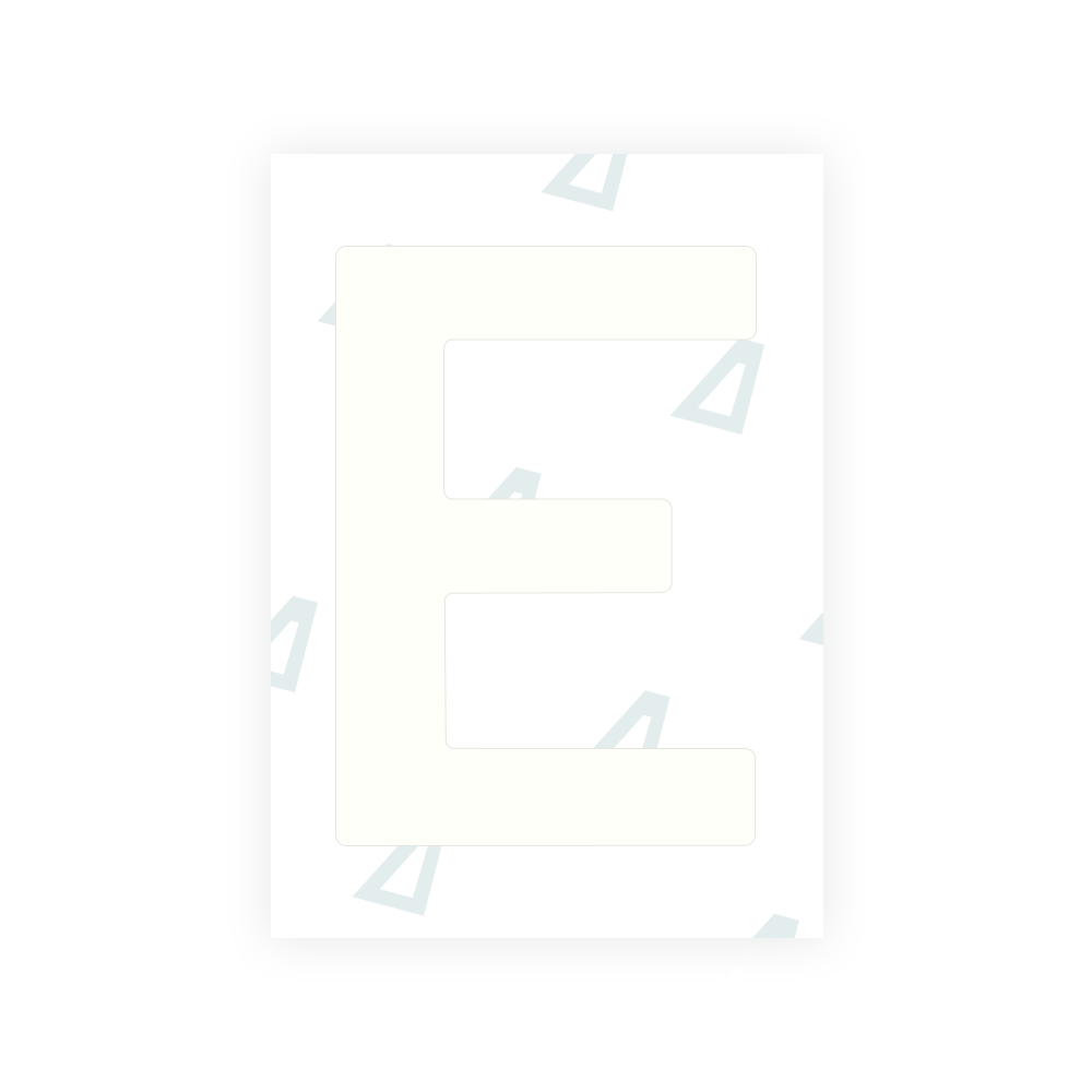 Alite Nanofilm for Estonia number plates - Symbol "E"