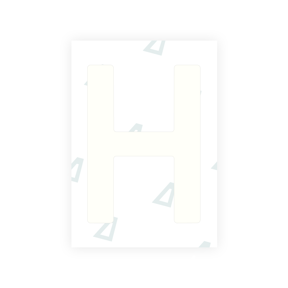Alite Nanofilm for Estonia number plates - Symbol "H"