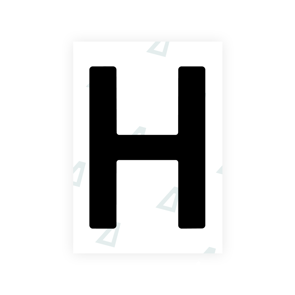 Alite Nanofilm for Estonia number plates - Symbol "H"