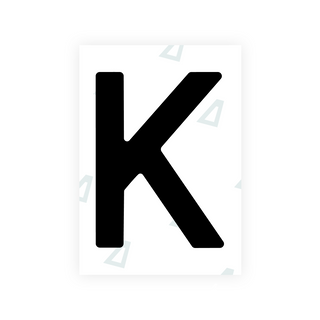 Alite Nanofilm for Estonia number plates - Symbol "K"