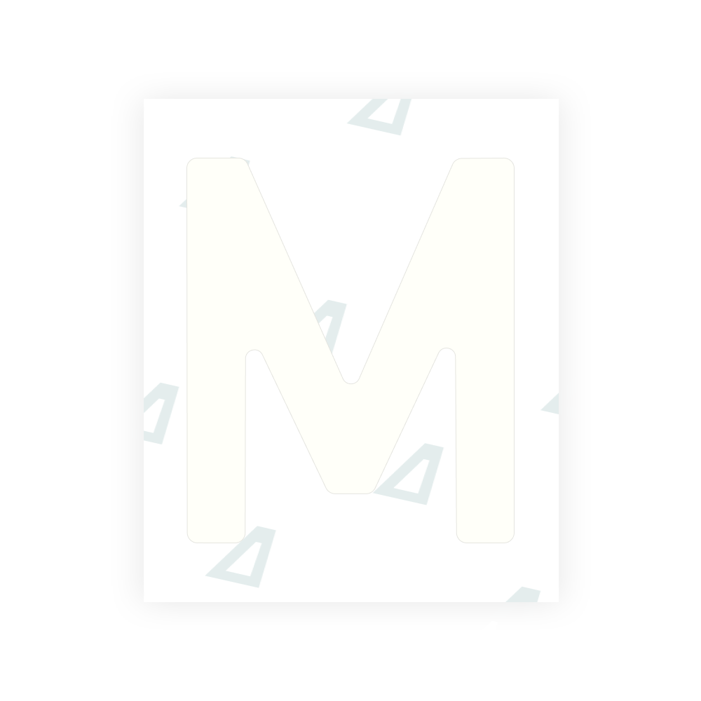 Alite Nanofilm for Estonia number plates - Symbol "M"