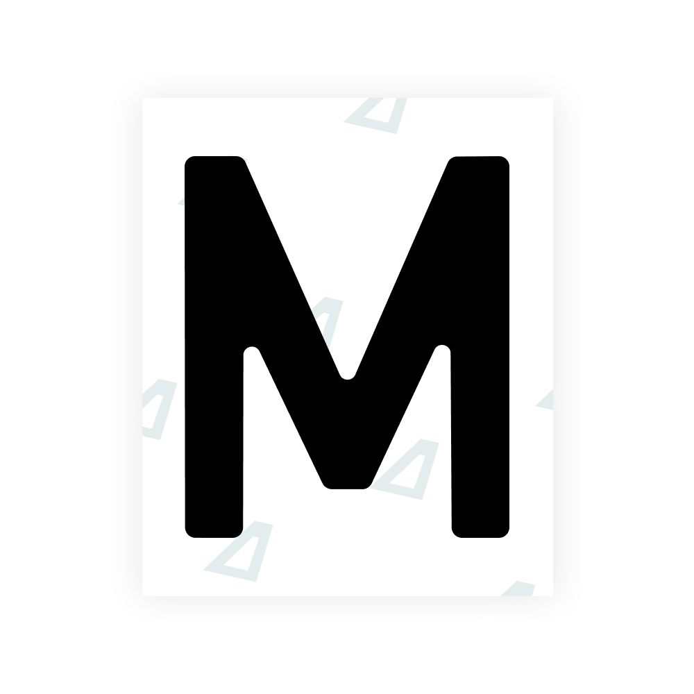Alite Nanofilm for Estonia number plates - Symbol "M"