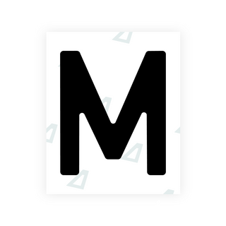 Alite Nanofilm for Estonia number plates - Symbol "M"
