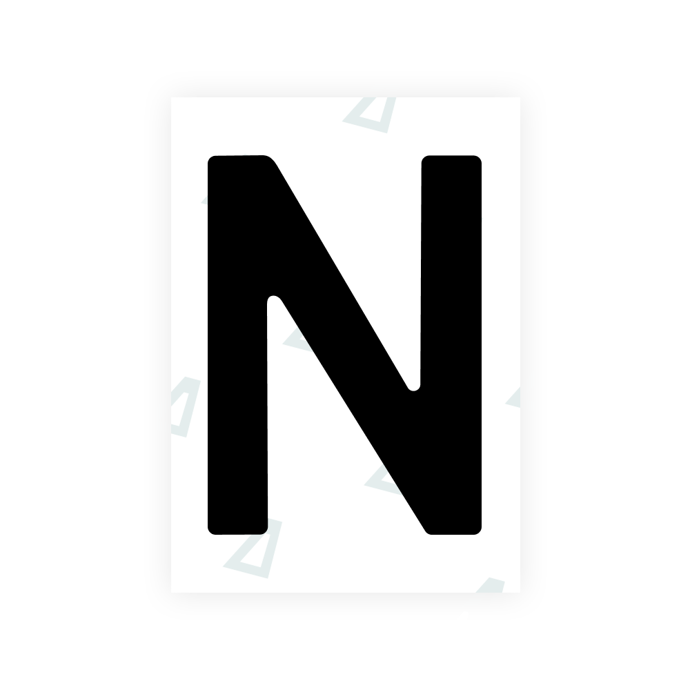 Alite Nanofilm for Estonia number plates - Symbol "N"