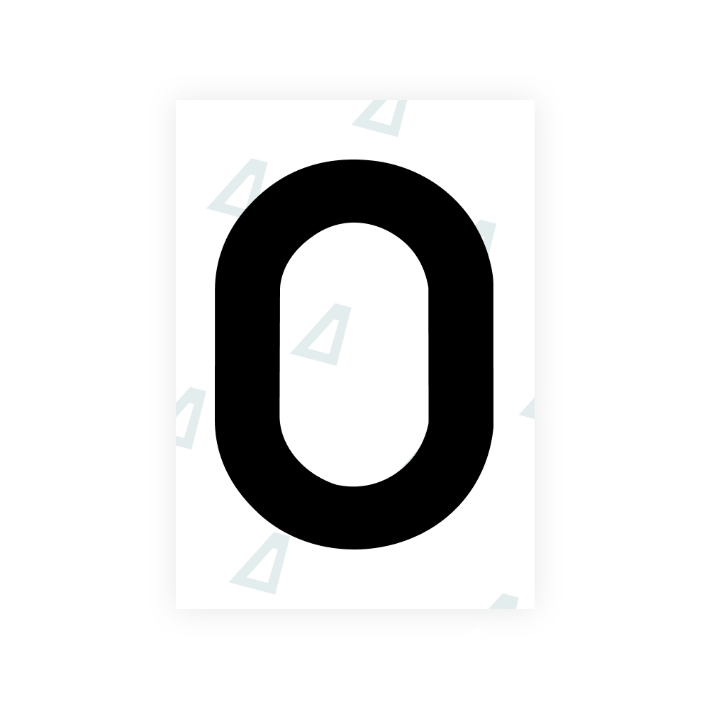 Alite Nanofilm for Estonia number plates - Symbol "O"