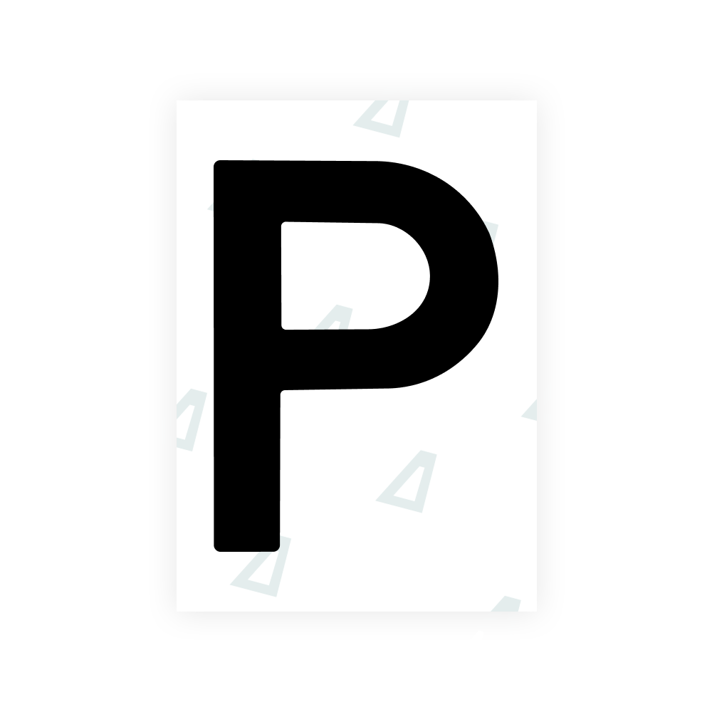 Alite Nanofilm for Estonia number plates - Symbol "P"