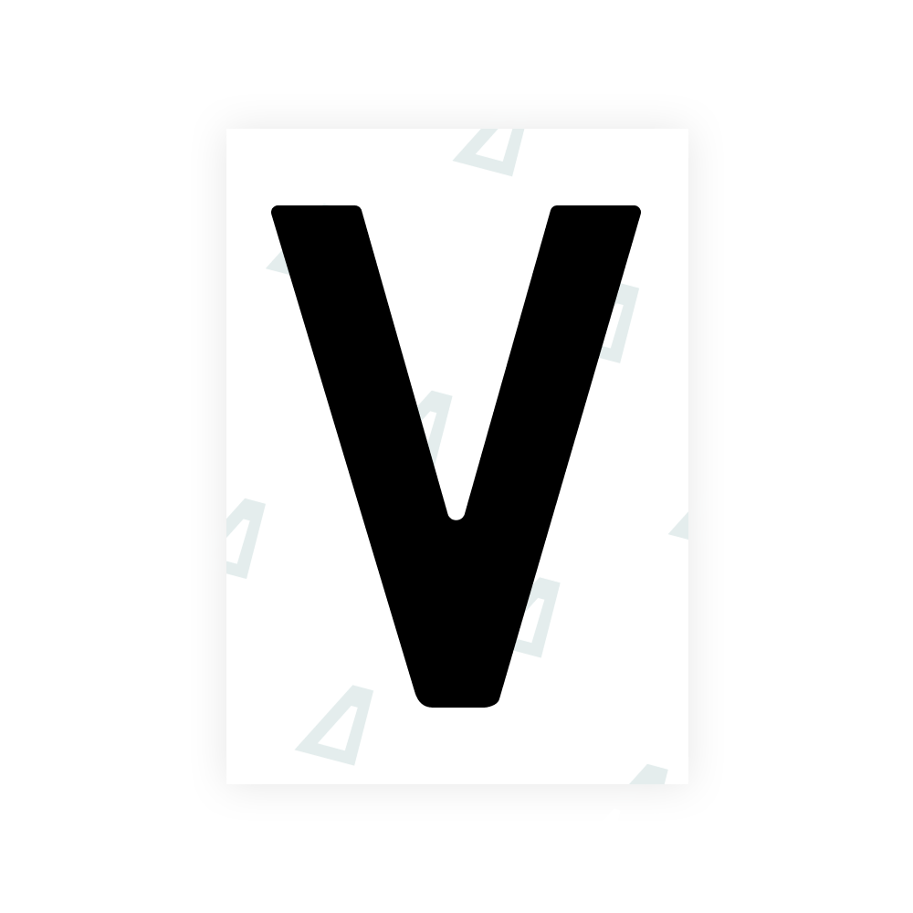 Alite Nanofilm for Estonia number plates - Symbol "V"