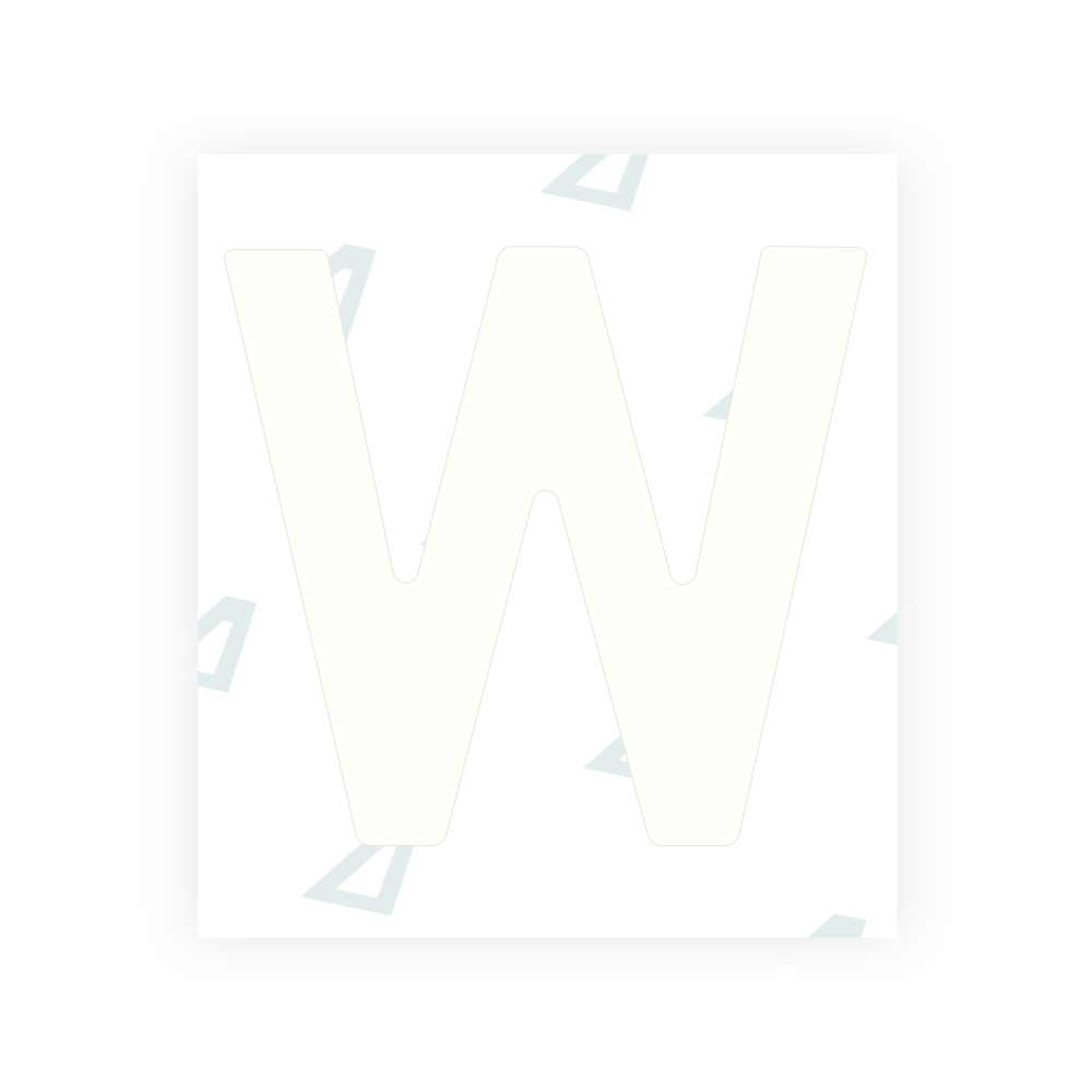 Alite Nanofilm for Estonia number plates - Symbol "W"