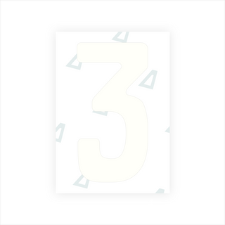 Alite Nanofilm para placas de matrícula da Etiópia - Símbolo "3"