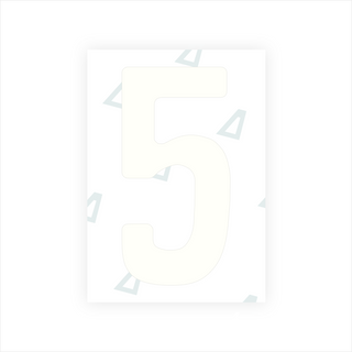 Alite Nanofilm para placas de matrícula da Etiópia - Símbolo "5"
