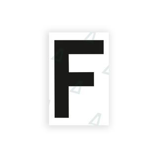 Alite Nanofilm for United Kingdom license plates - Symbol "F" - Alite