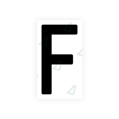 Alite Nanofilm for India license plates - Symbol "F" - Alite