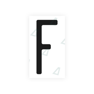 Alite Nanofilm for US (Washington State) license plates - Symbol "F" - Alite