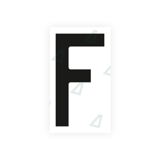 Alite Nanofilm for Czech Republic license plates - Symbol "F" - Alite