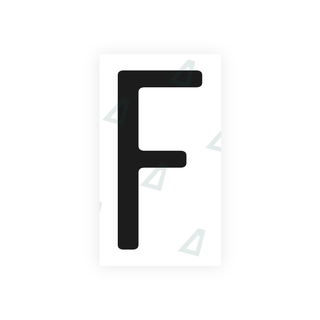 Alite Nanofilm for US (California) license plates - Symbol "F" - Alite