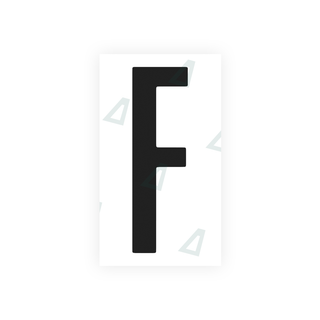 Alite Nanofilm for US (Ohio 2021) license plates - Symbol "F" - Alite