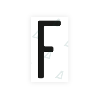 Alite Nanofilm for US (Ohio 2013) license plates - Symbol "F" - Alite
