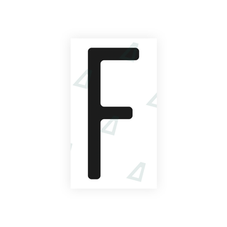 Alite Nanofilm for US (Michigan) license plates - Symbol "F" - Alite
