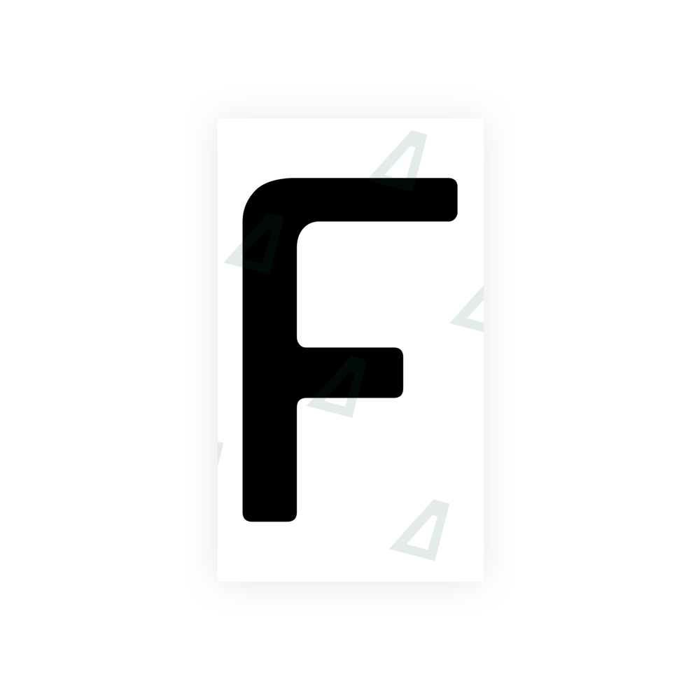Alite Nanofilm for Uzbekistan number plates - Symbol "F" - Alite