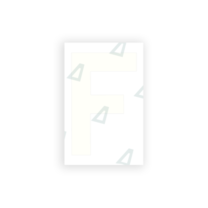 Alite Nanofilm for United Kingdom license plates - Symbol "F" - Alite