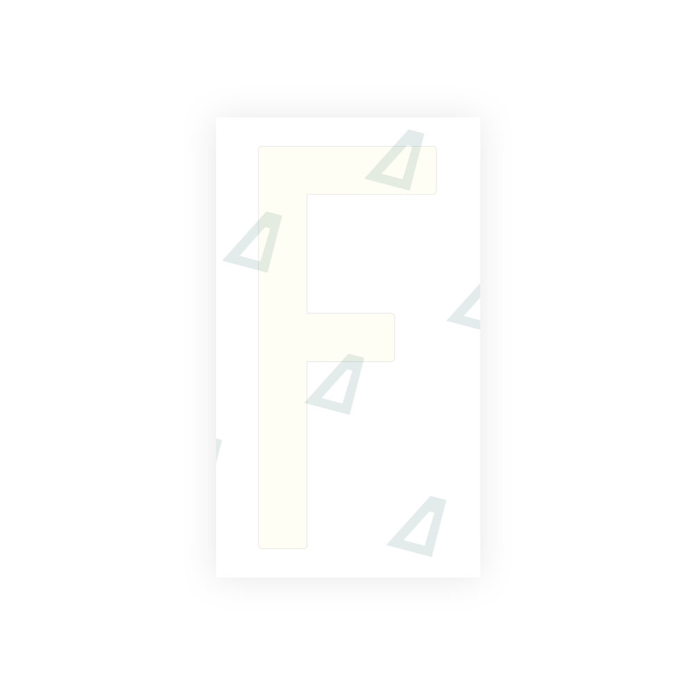 Alite Nanofilm for US (New Jersey) Moto license plates - Symbol "F" - Alite