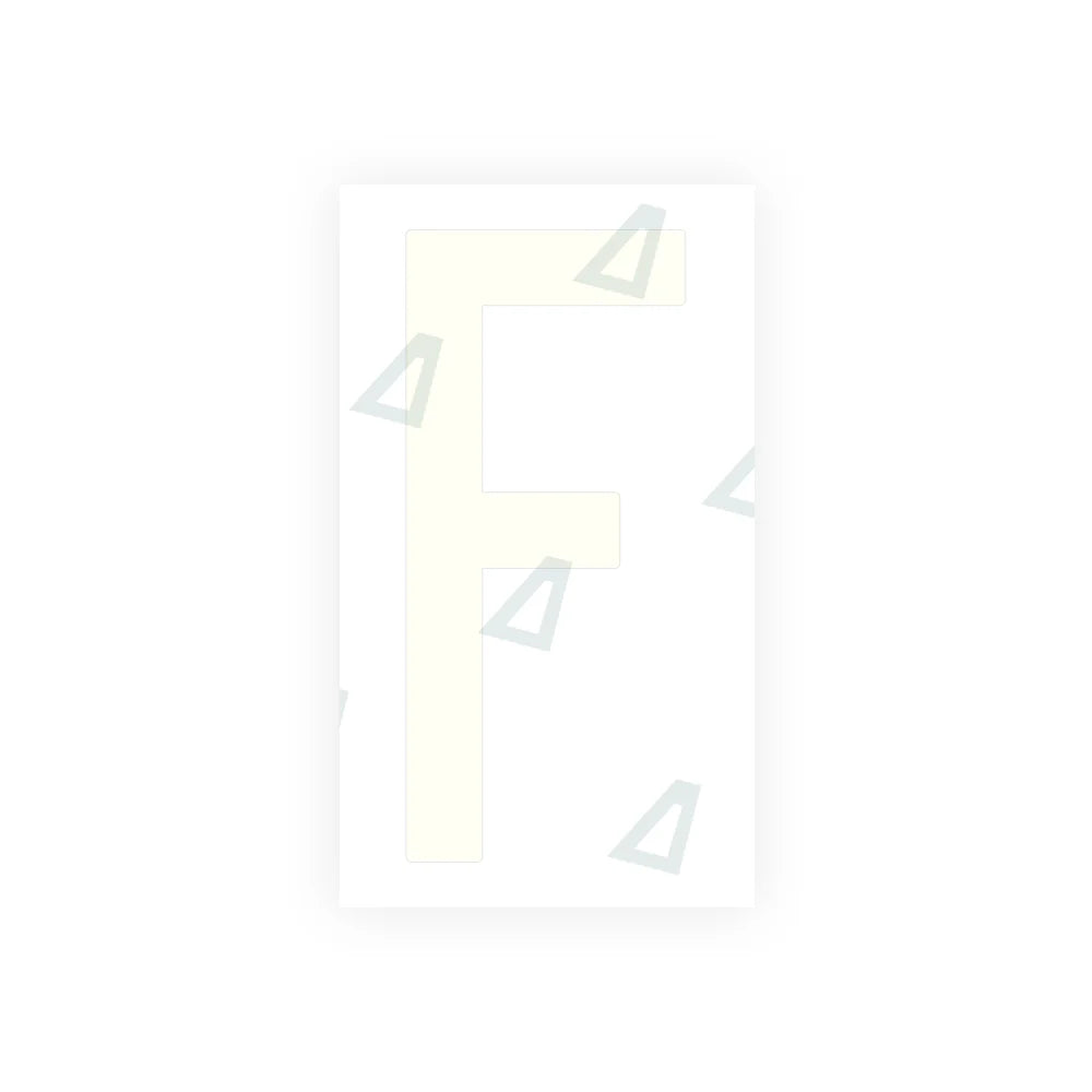 Alite Nanofilm for US (Oklahoma) Moto license plates - Symbol "F" - Alite