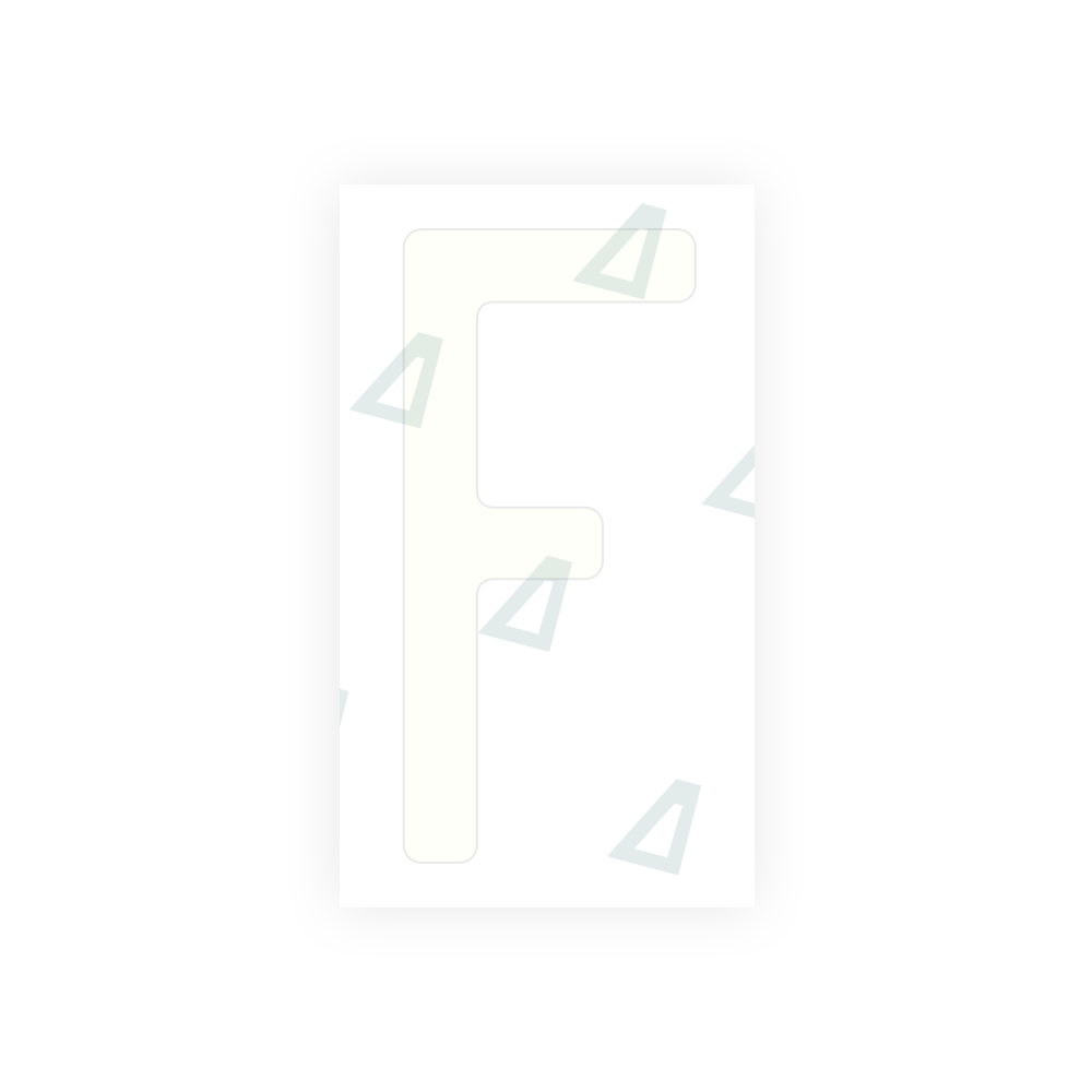 Alite Nanofilm for US (Quebec) license plates - Symbol "F" - Alite