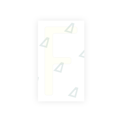 Alite Nanofilm for US (California) license plates - Symbol "F" - Alite