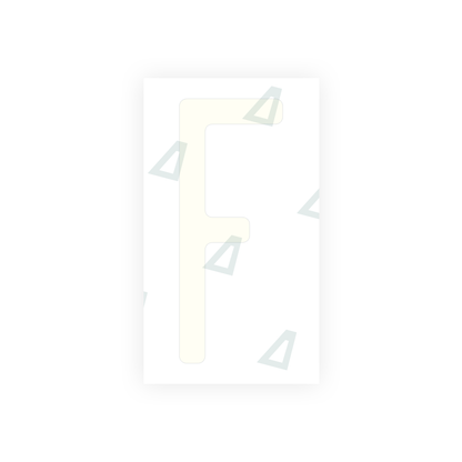 Alite Nanofilm for US (Pennsylvania) license plates - Symbol "F" - Alite