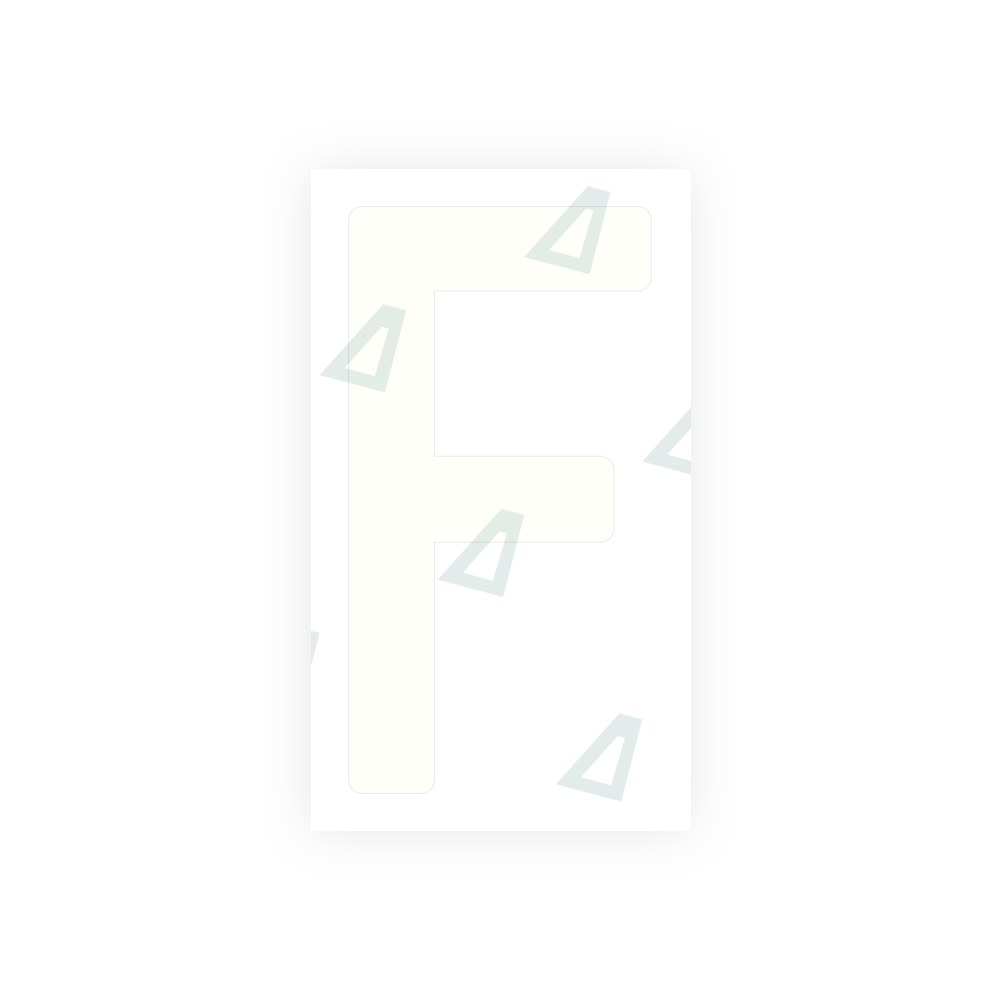 Alite Nanofilm for India license plates - Symbol "F" - Alite