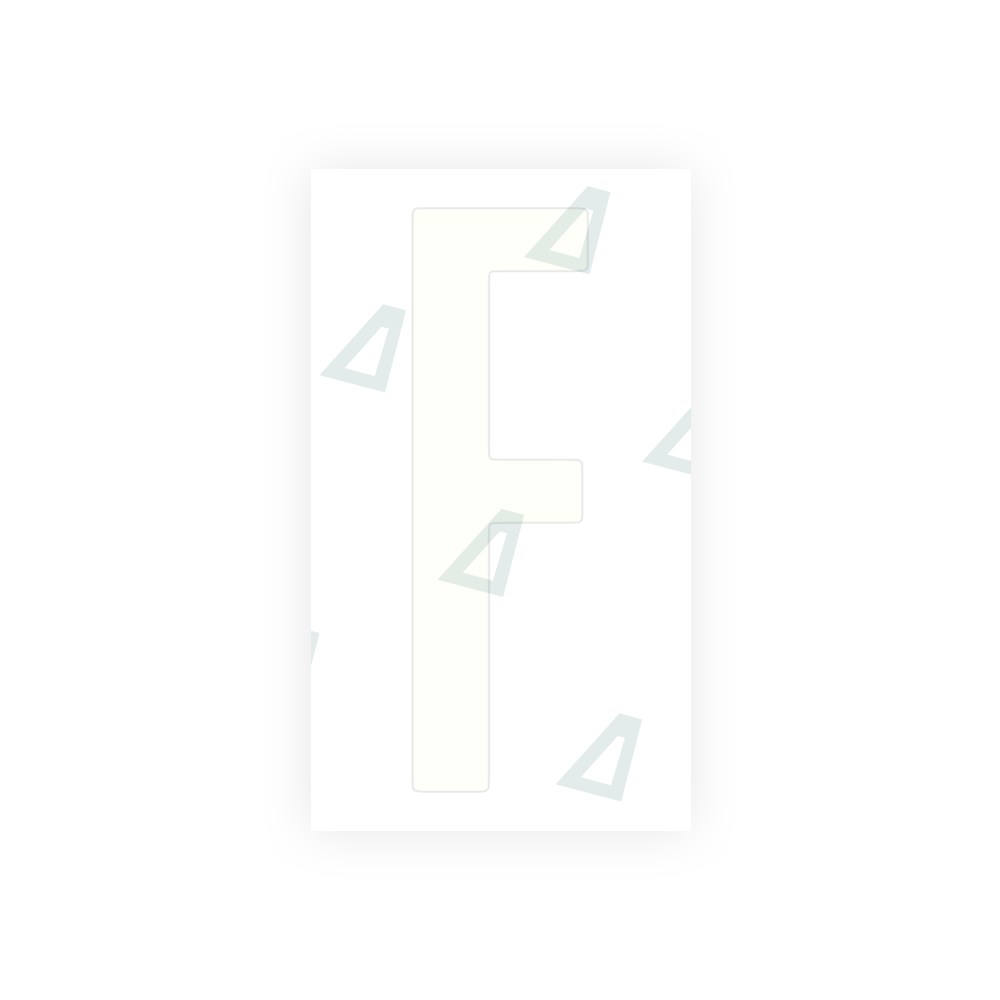 Alite Nanofilm for US (Ohio 2021) license plates - Symbol "F" - Alite