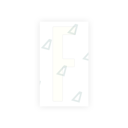 Alite Nanofilm for US (Ohio 2021) license plates - Symbol "F" - Alite
