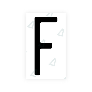 Alite Nanofilm for US (New Jersey - Embossed) license plates - Symbol "F" - Alite