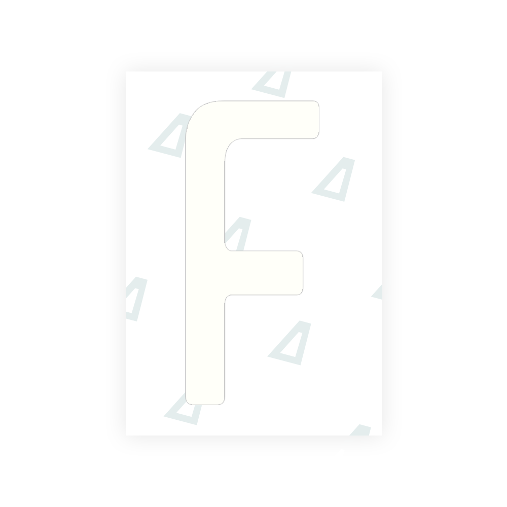 Alite Nanofilm for Guatemala license plates - Symbol "F" - Alite