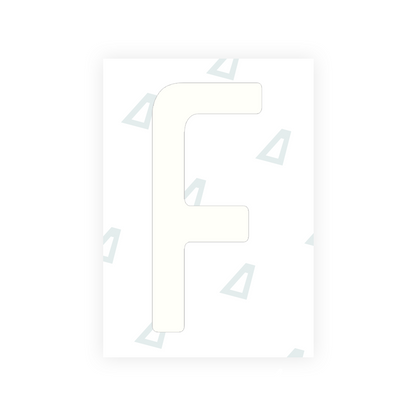 Alite Nanofilm for Guatemala license plates - Symbol "F" - Alite
