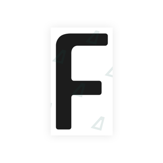 Alite Nanofilm for Germany (standard) license plates - Symbol "F" - Alite