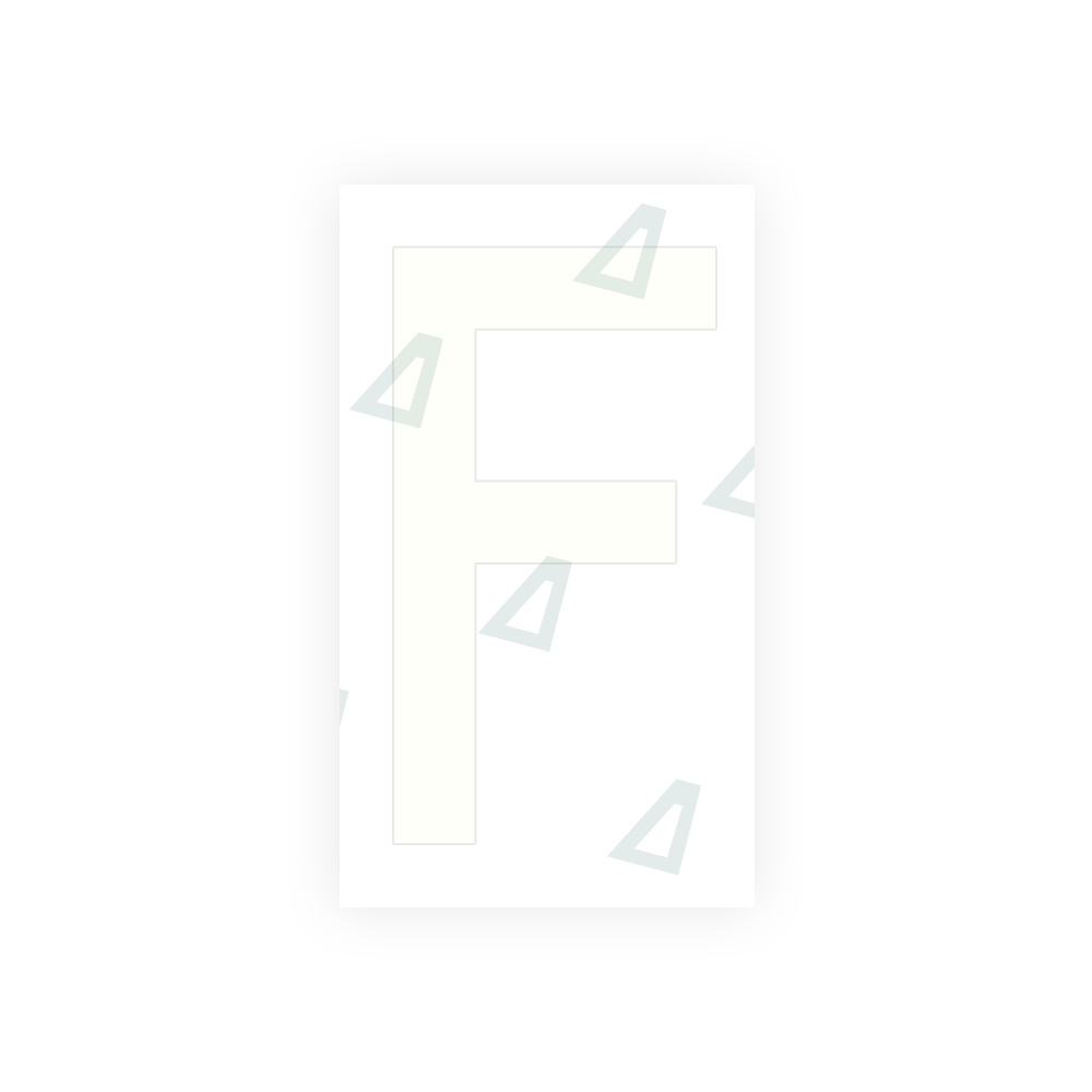Alite Nanofilm for France license plates - Symbol "F" - Alite
