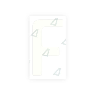 Alite Nanofilm para placas de matrícula da Tanzânia (padrão) - Símbolo "F"