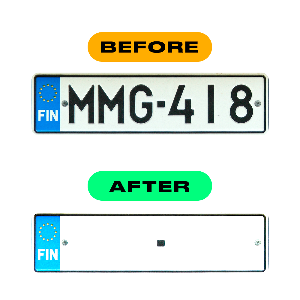 Alite Nanofilm for Finland license plates - Symbol "Z" - Alite