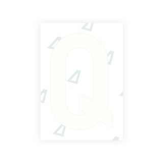 Nanofilme Alite para matrículas da Finlândia - Símbolo "Q"