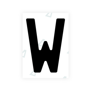 Nanopelícula Alite para matrículas de Finlandia - Símbolo "W"