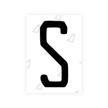 Alite Nanofilm for US (Florida 2019) license plates - Symbol "S"