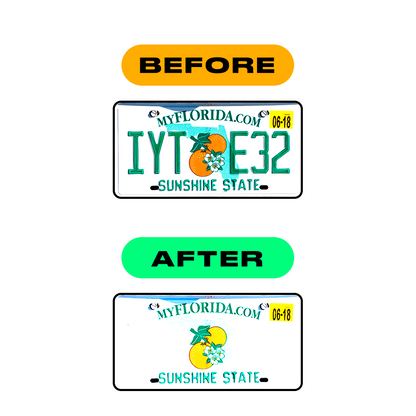 Alite Nanofilm for US (Florida 2003) license plates - Symbol "Y" - Alite