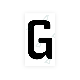 Alite Nanofilm for Uzbekistan number plates - Symbol "G" - Alite