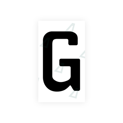 Alite Nanofilm for Uzbekistan number plates - Symbol "G" - Alite