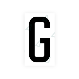 Alite Nanofilm for US (New Jersey - Flat) license plates - Symbol "G" - Alite
