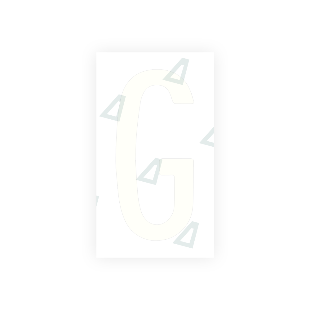 Alite Nanofilm for Mexico license plates - Symbol "G" - Alite