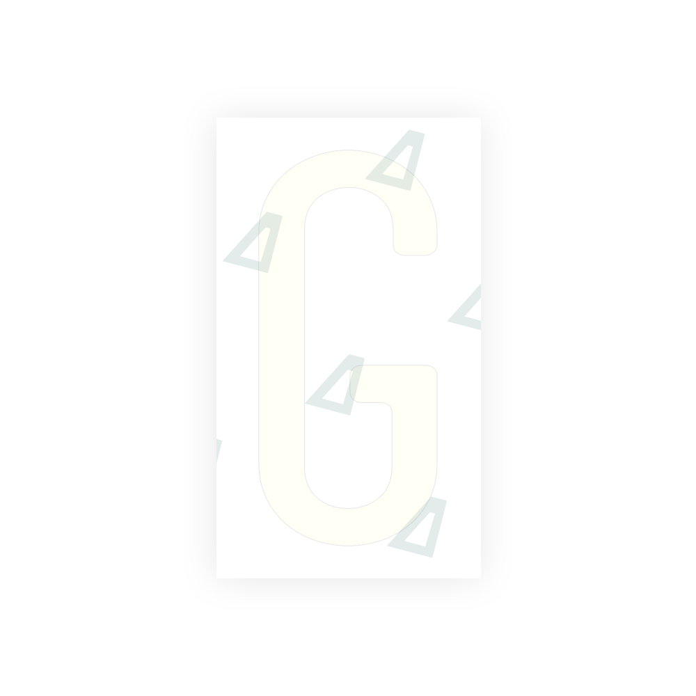 Alite Nanofilm for US (California) license plates - Symbol "G" - Alite